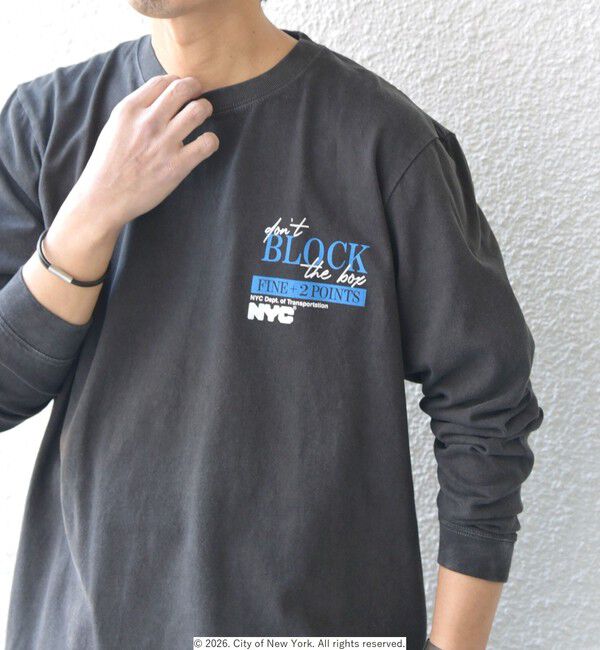 SHIPS any「GOOD ROCK SPEED: NYC グラフィック プリント Tシャツ(ロンT)◆」|Tシャツ・カットソー|