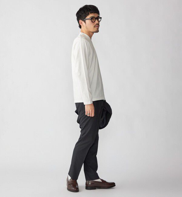 SHIPS「【WEB限定】SHIPS:〈手洗い可能/抗菌/防臭〉シルケット ビズ Vネック ロングスリーブ」|Tシャツ・カットソー|