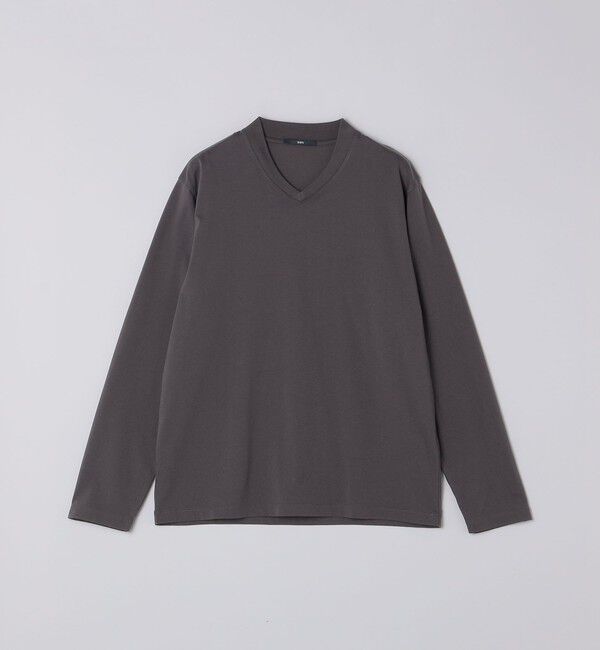 SHIPS「【WEB限定】SHIPS:〈手洗い可能/抗菌/防臭〉シルケット ビズ Vネック ロングスリーブ」|Tシャツ・カットソー|