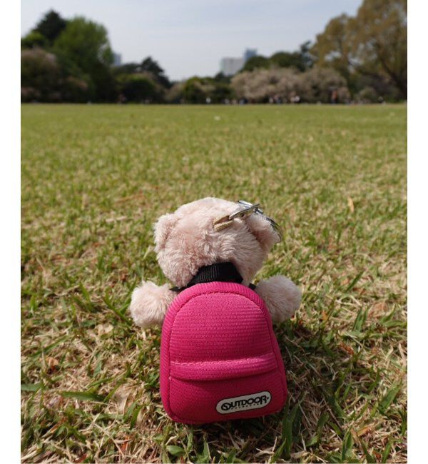 OUTDOOR PRODUCTS Usual Things「NICI(ニキ)/キーホルダー ラブベアBN 10cm+リュック ピンク/OUTDOOR PRODUCTS」|キーケース|ピンク