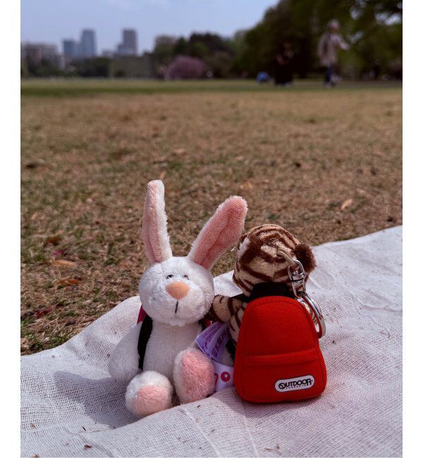 OUTDOOR PRODUCTS Usual Things「NICI(ニキ)/キーホルダー ラブベアBN 10cm+リュック ピンク/OUTDOOR PRODUCTS」|キーケース|