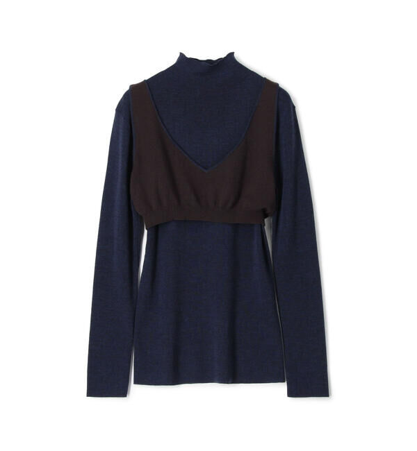 BACCA「メルノウール ブラトップコンビニット」|ニット・セーター|