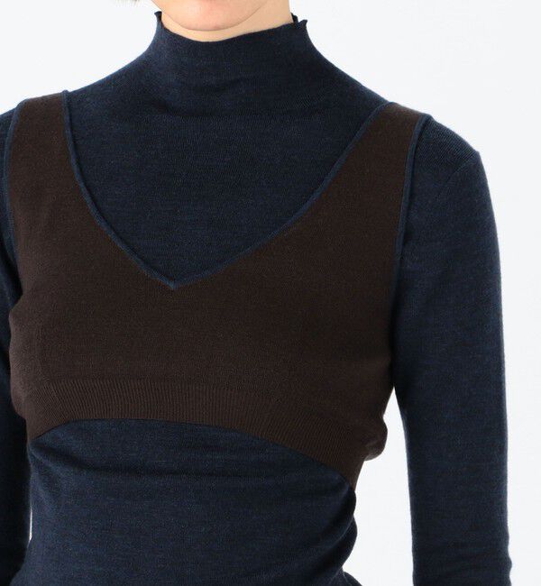BACCA「メルノウール ブラトップコンビニット」|ニット・セーター|