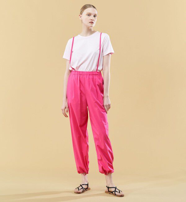 GALERIE VIE「コンパクトコットンツイル サスペンダー付きパンツ」|その他|