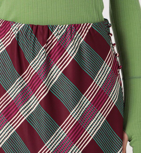 SOULEIADO「ポリエステルプリント フレアミディスカート」|スカート|