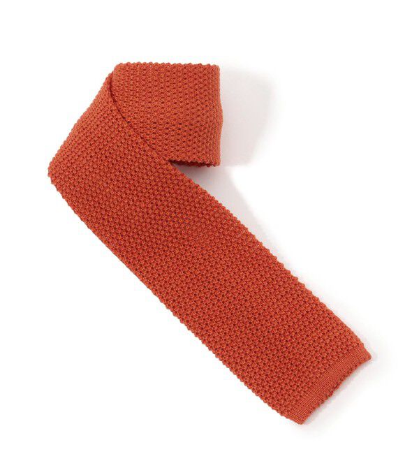 TOMORROWLAND GOODS「TOMORROWLAND ウール ニットタイ」|ネクタイ・蝶ネクタイ|27 オレンジ