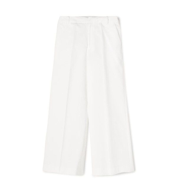TOMORROWLAND collection「コットンシルクデニム ワイドストレートパンツ」|その他|11 ホワイト