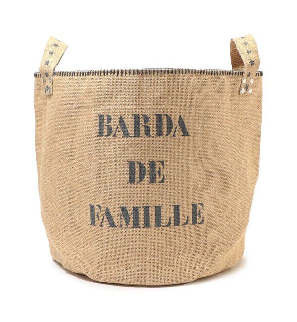 TOMORROWLAND HOME「ジュート ランドリーバスケットバッグ」|トイレタリー・ランドリーグッズ|17 チャコールグレー