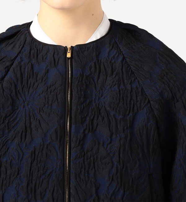 TOMORROWLAND collection「クロッケフラワー ジップアップブルゾン」|ブルゾン・スタジャン|