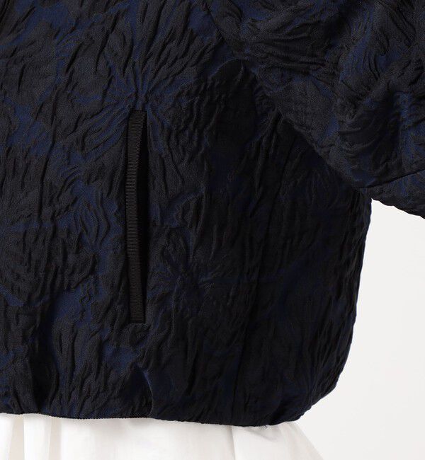 TOMORROWLAND collection「クロッケフラワー ジップアップブルゾン」|ブルゾン・スタジャン|