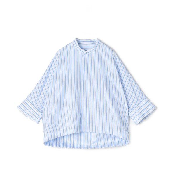 MACPHEE「 コットンブロード クロップドシャツ」|シャツ・ブラウス|64 ブルー系