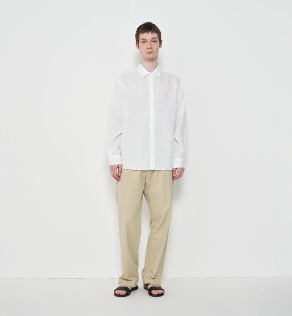 GALERIE VIE「リネンポプリン ロングスリーブシャツ」|シャツ・ブラウス|