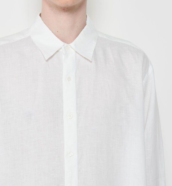 GALERIE VIE「リネンポプリン ロングスリーブシャツ」|シャツ・ブラウス|