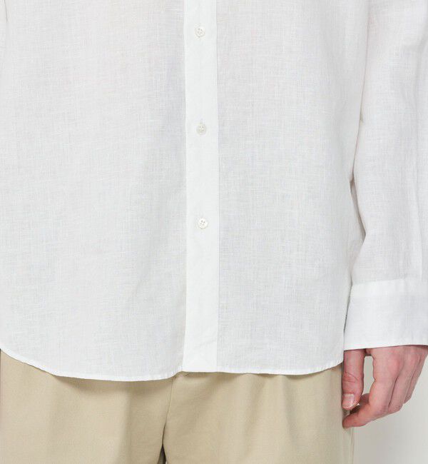 GALERIE VIE「リネンポプリン ロングスリーブシャツ」|シャツ・ブラウス|