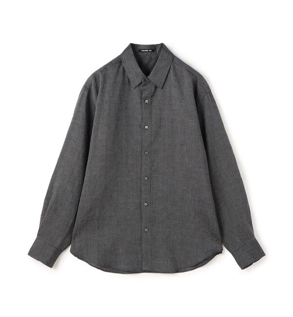 GALERIE VIE「リネンポプリン ロングスリーブシャツ」|シャツ・ブラウス|67 ダークブルー