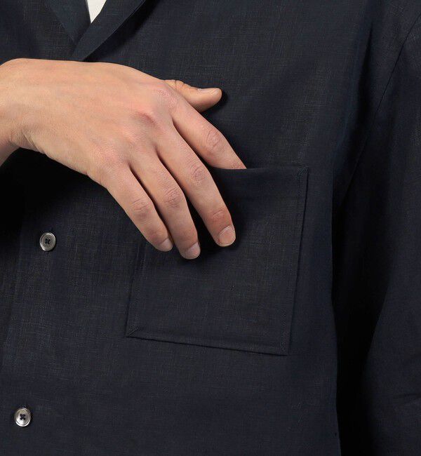 TOMORROWLAND MENS「リネン オープンカラーシャツ」|シャツ・ブラウス|