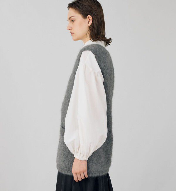 新品タグ付✨デプレ DES PRES フォックスカシミヤ Vネックベスト セール】フォックスカシミヤ Vネックベスト（ベスト）｜DES PRES（デ