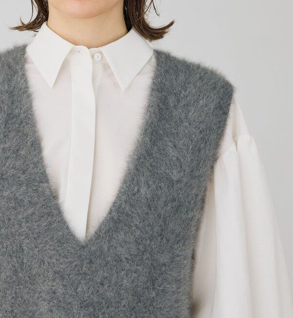 フォックスカシミヤ Vネックベスト（DES PRES）｜ルミネのファッション