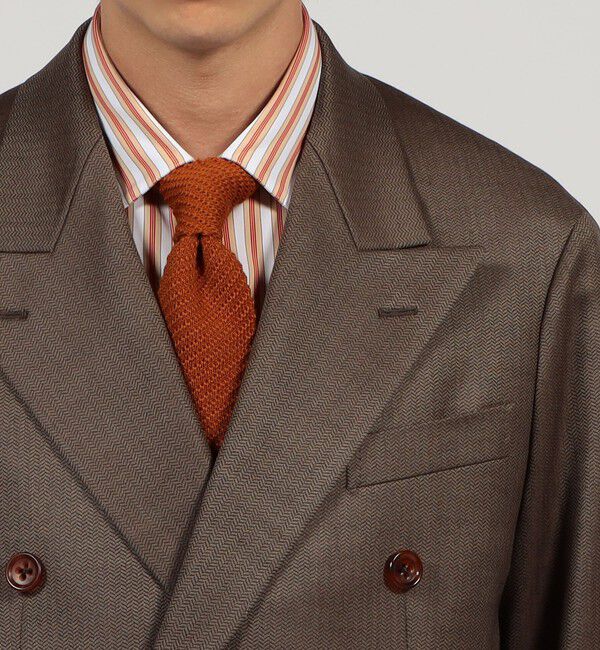 TOMORROWLAND MENS「ウール ヘリンボーン ダブルブレステッド6Bジャケット」|テーラードジャケット|