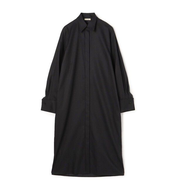 DES PRES「ドビークロス ウィングカラーシャツワンピース」|ワンピース|17 チャコールグレー