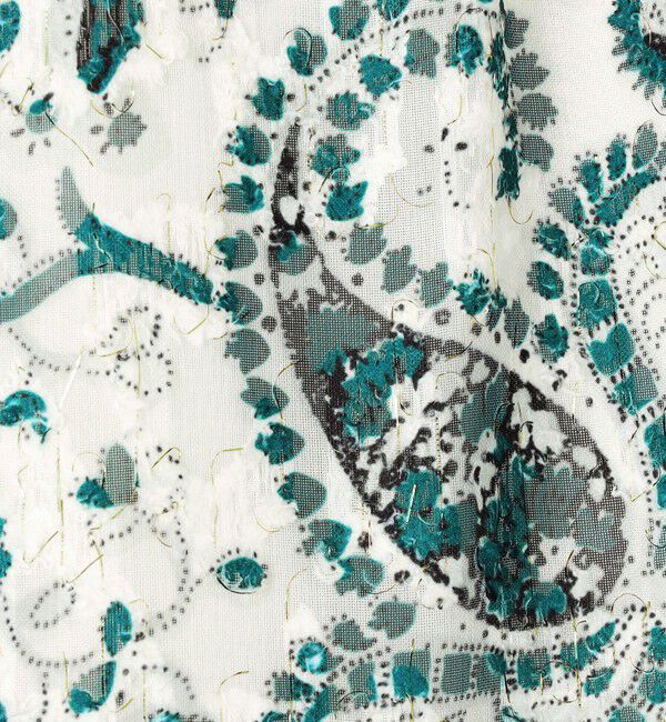 SOULEIADO「ポリエステルプリント ティアードマキシスカート」|フレア|