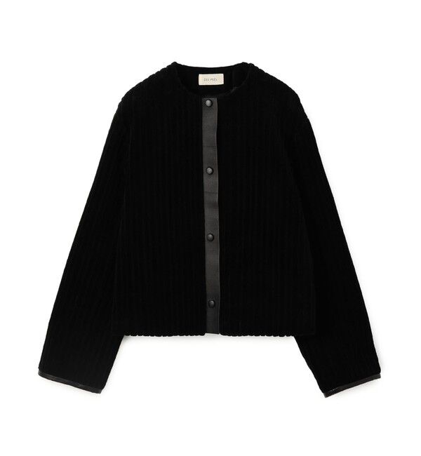 DES PRES「ワイドリッジパイル クルーネックブルゾン」|ブルゾン・スタジャン|19 ブラック