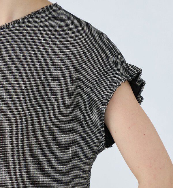 Ballsey「ポリエステルレーヨンカラミ タックスリーブブラウス」|シャツ・ブラウス|