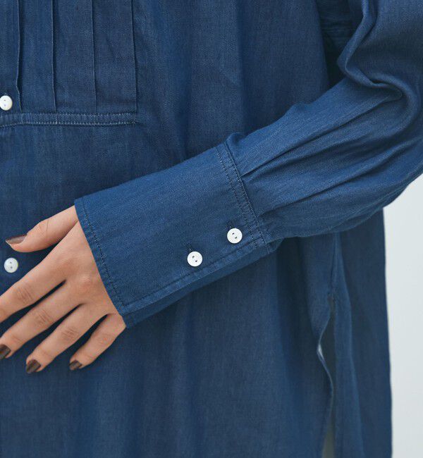 MACPHEE「ライトデニム チュニックシャツ」|シャツ・ブラウス|