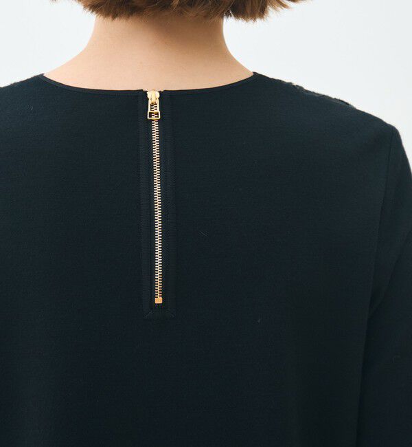 TOMORROWLAND collection「ブラックコンビネーション カットソーコンビプルオーバー」|シャツ・ブラウス|