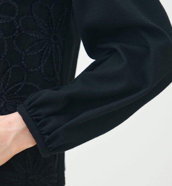 TOMORROWLAND collection「ブラックコンビネーション カットソーコンビプルオーバー」|シャツ・ブラウス|