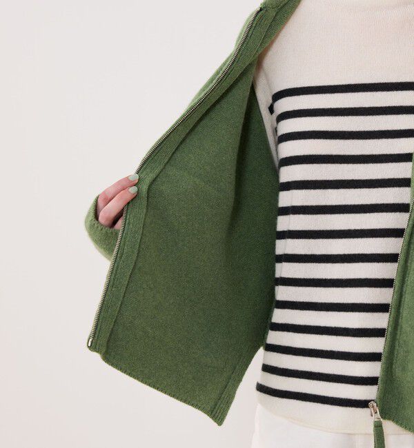 GALERIE VIE「オーストラリアンラムズウール ジップアップブルゾン」|ブルゾン・スタジャン|