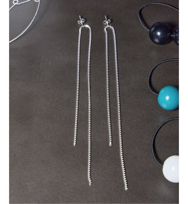  「SASKIA DIEZ FRINGE EARRINGS OPEN：ピアス」|ピアス|シルバー