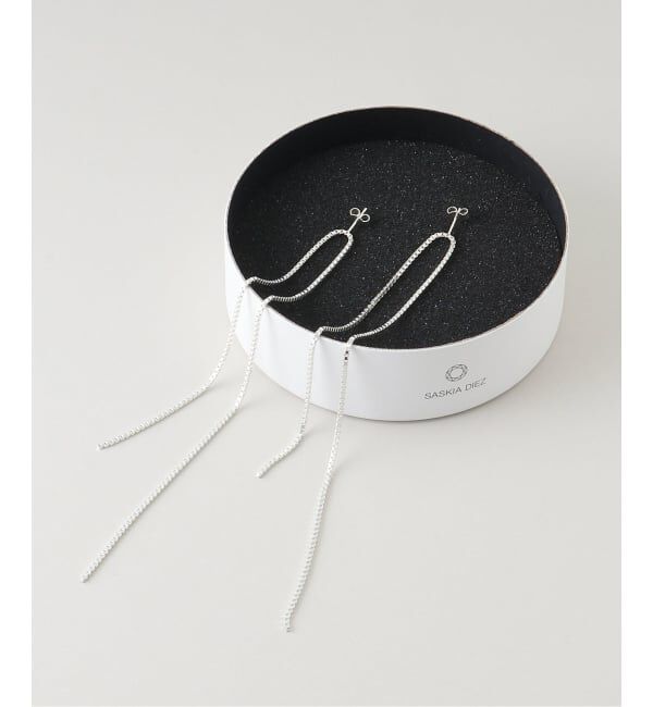  「SASKIA DIEZ FRINGE EARRINGS OPEN：ピアス」|ピアス|
