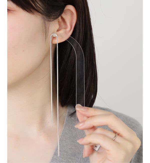  「SASKIA DIEZ FRINGE EARRINGS OPEN：ピアス」|ピアス|