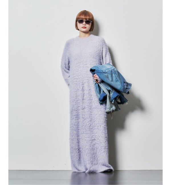  「SAYAKA DAVIS SHAGGY KNIT DRESS VKT53-WS：ワンピース」|ワンピース|