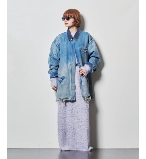  「SAYAKA DAVIS SHAGGY KNIT DRESS VKT53-WS：ワンピース」|ワンピース|