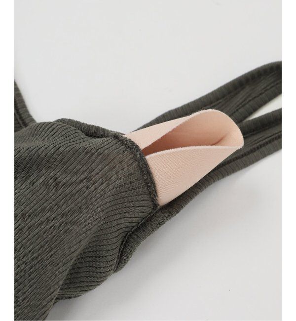 EMILYWEEK「シルクテレコリブブラタンクトップ」|インナー|