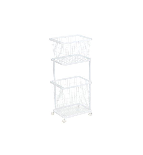journal standard Furniture「《WEB限定》【tower/タワー】 ランドリーワゴン+バスケット」|トイレタリー・ランドリーグッズ|