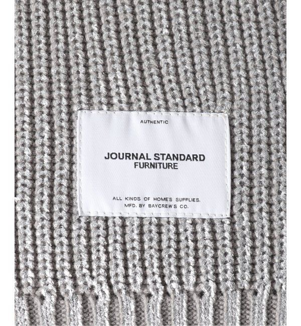 journal standard Furniture「SILVER PRINT KNIT THROW　スローケット」|ブランケット|
