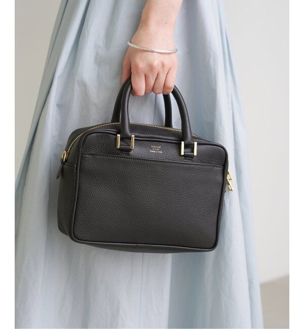 IENA「《追加5》Manuel MILANO/マニュエルミラノ 別注 レザーバッグ MIDI」|ハンドバッグ|ブラック