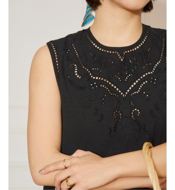 IENA LA BOUCLE「《追加》IENA LA BOUCLE カットワークレースオールインワン2」|オールインワン|