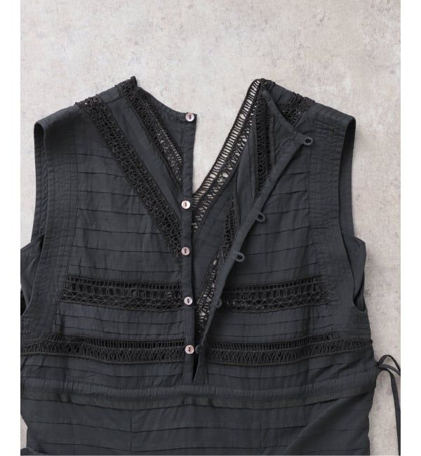 IENA LA BOUCLE「IENA LA BOUCLE cotton ラインレースワンピース」|ワンピース|