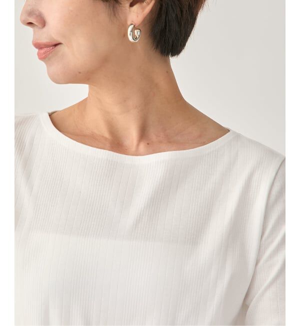 VERMEIL par iena「Ballet neck RIB プルオーバー」|Tシャツ・カットソー|