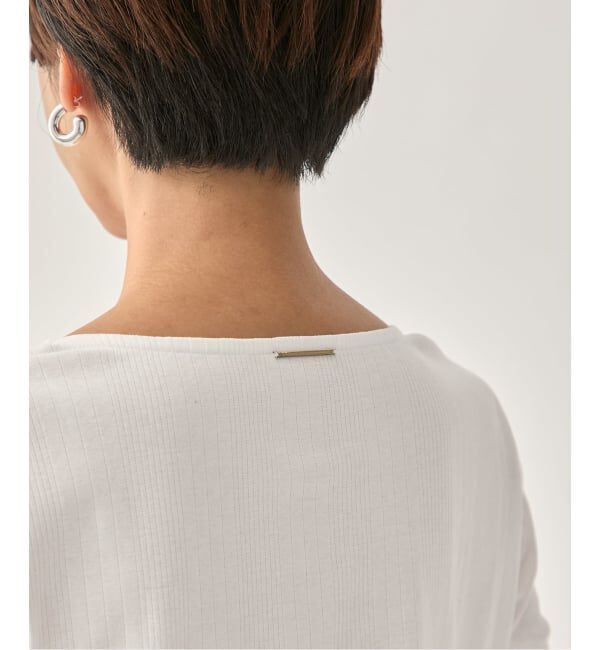 VERMEIL par iena「Ballet neck RIB プルオーバー」|Tシャツ・カットソー|