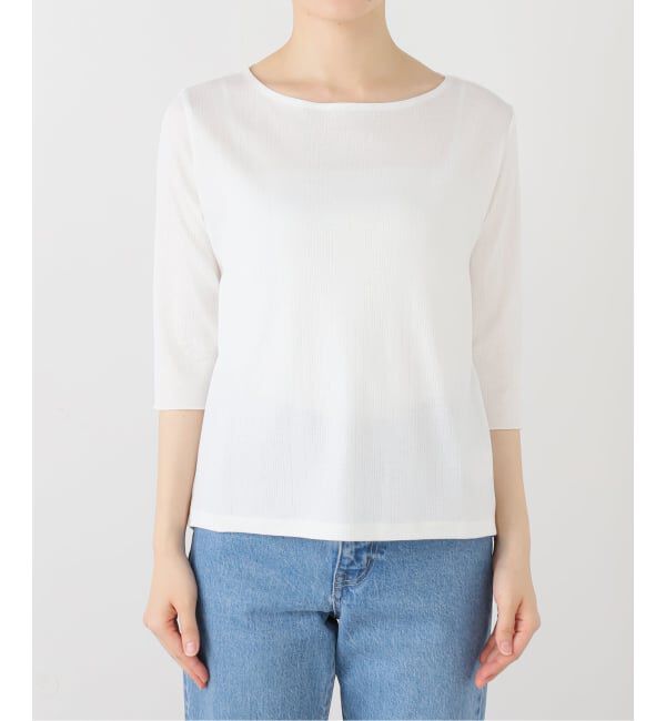 VERMEIL par iena「Ballet neck RIB プルオーバー」|Tシャツ・カットソー|