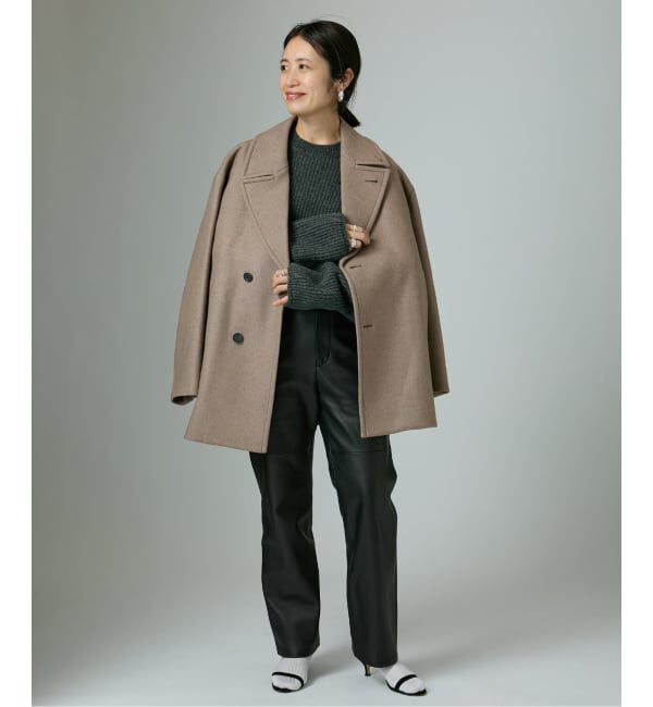 VERMEIL par iena「ATON エイトン Super 120s Double Melton ショートコート SCAGGW0 913」|その他|