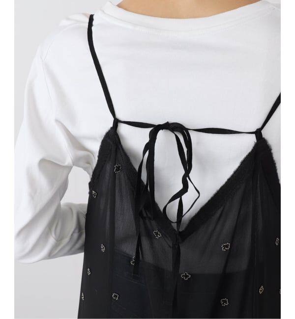 IENA LA BOUCLE「IENA LA BOUCLE チュールビーズキャミワンピース」|ワンピース|