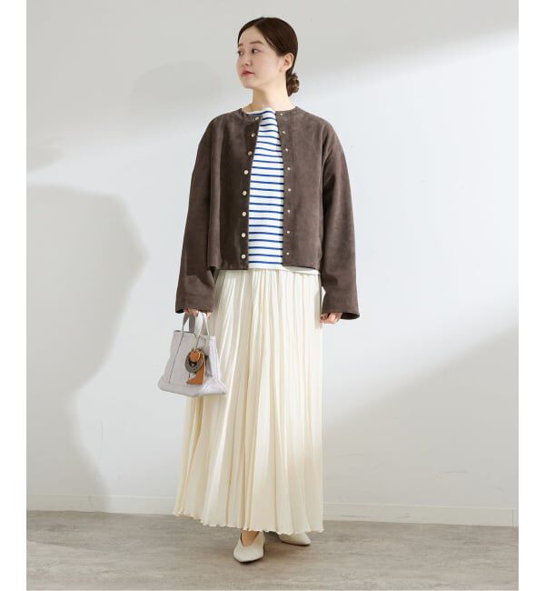 IENA「《予約》ダブルボーダープルオーバー」|ニット・セーター|