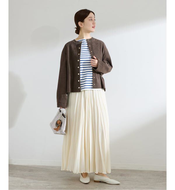 IENA「《予約》ダブルボーダープルオーバー」|ニット・セーター|