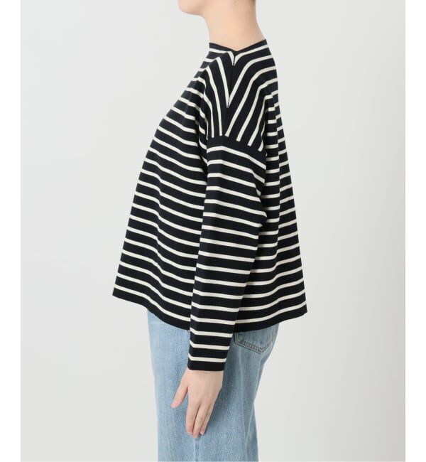 IENA「《予約》ダブルボーダープルオーバー」|ニット・セーター|